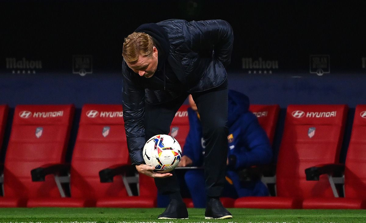 Ronald Koeman, during the party against the Athletic of Madrid