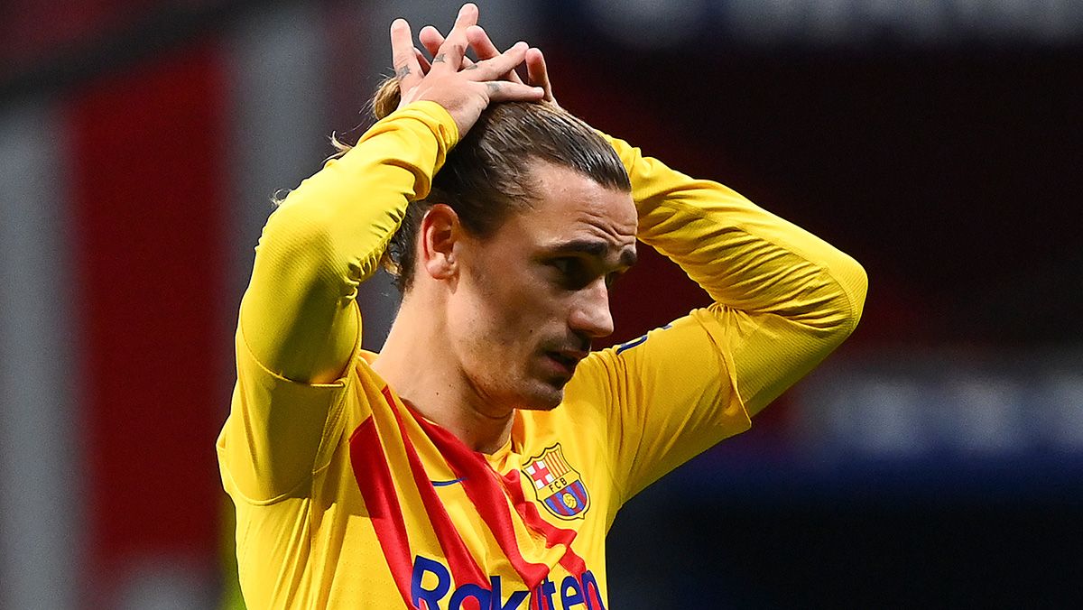 Antoine Griezmann regrets  in a match