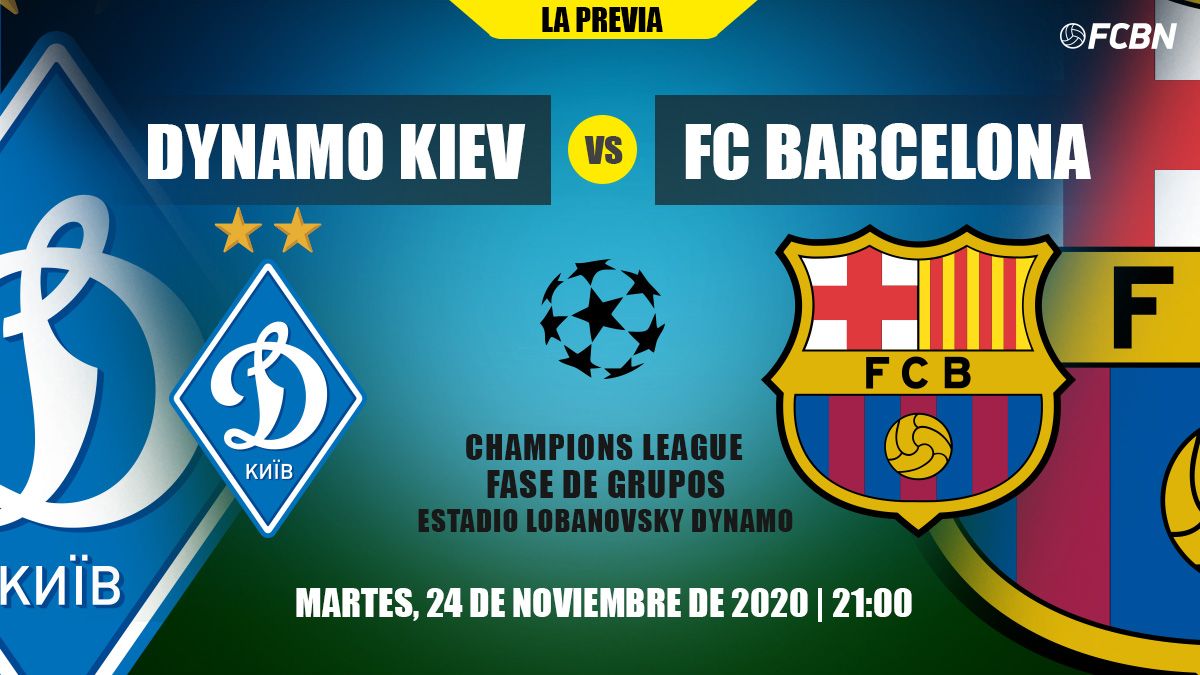 Previous of the Dynamo of Kiev - FC Barcelona