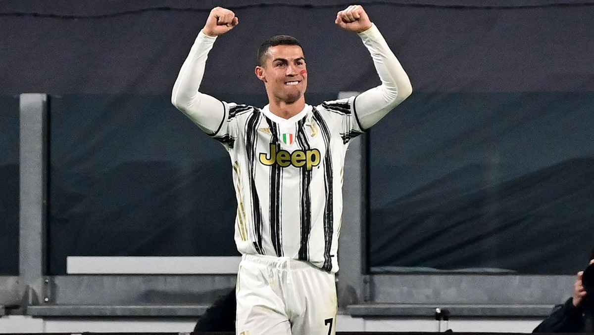 Cristiano Ronaldo celebra un gol con la Juve