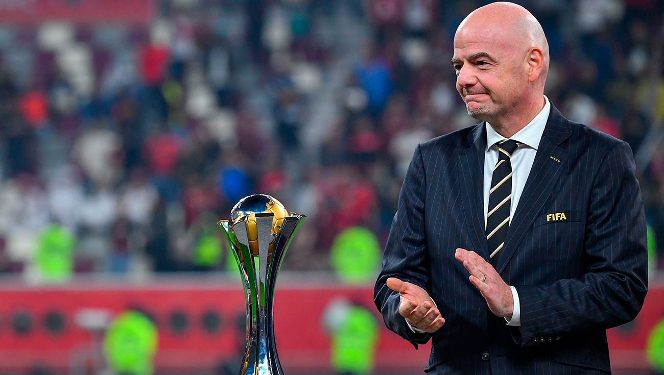 Gianni Infantino at the side of the World-wide of Clubs