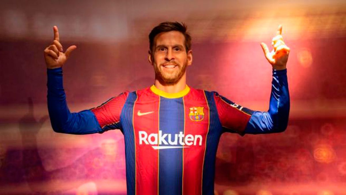 Figure of Leo Messi in the Museum of Wax of the Barcelona