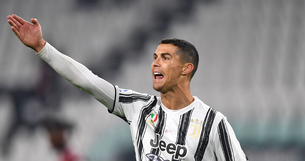 Cristiano Ronaldo, in the match of the Juventus in front of the Torino