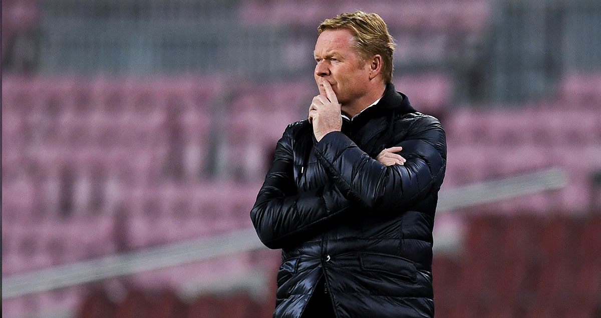 Ronald Koeman, during the defeat of the Barça in front of the Juventus