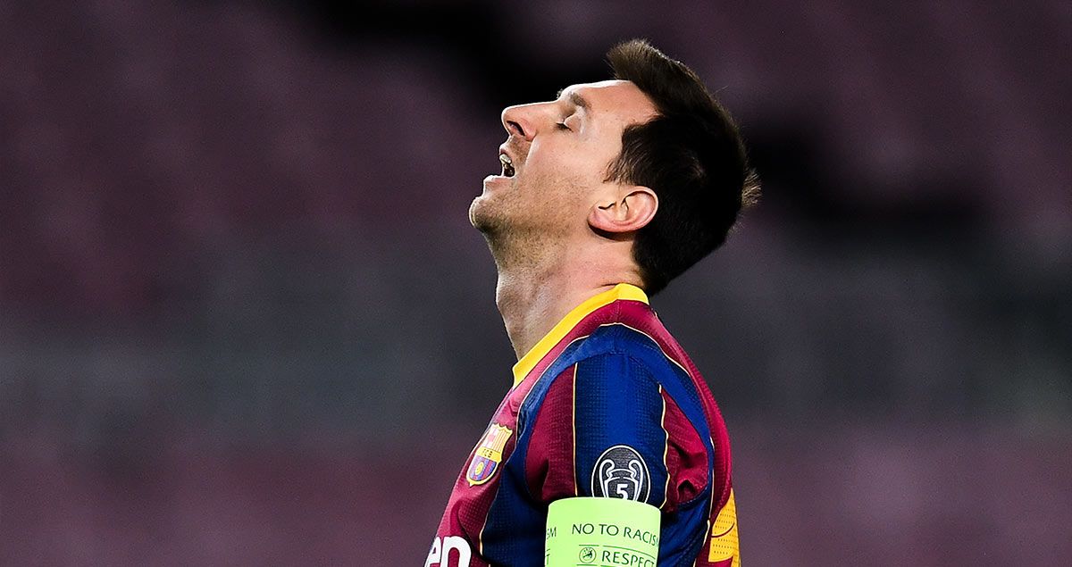 Lionel Messi, in the defeat of the Barcelona in front of the Juventus