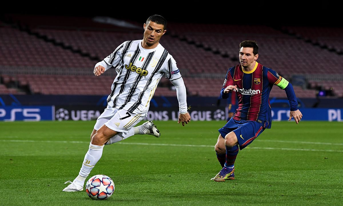 Cristiano y Messi, en el choque entre el Barcelona y la Juventus