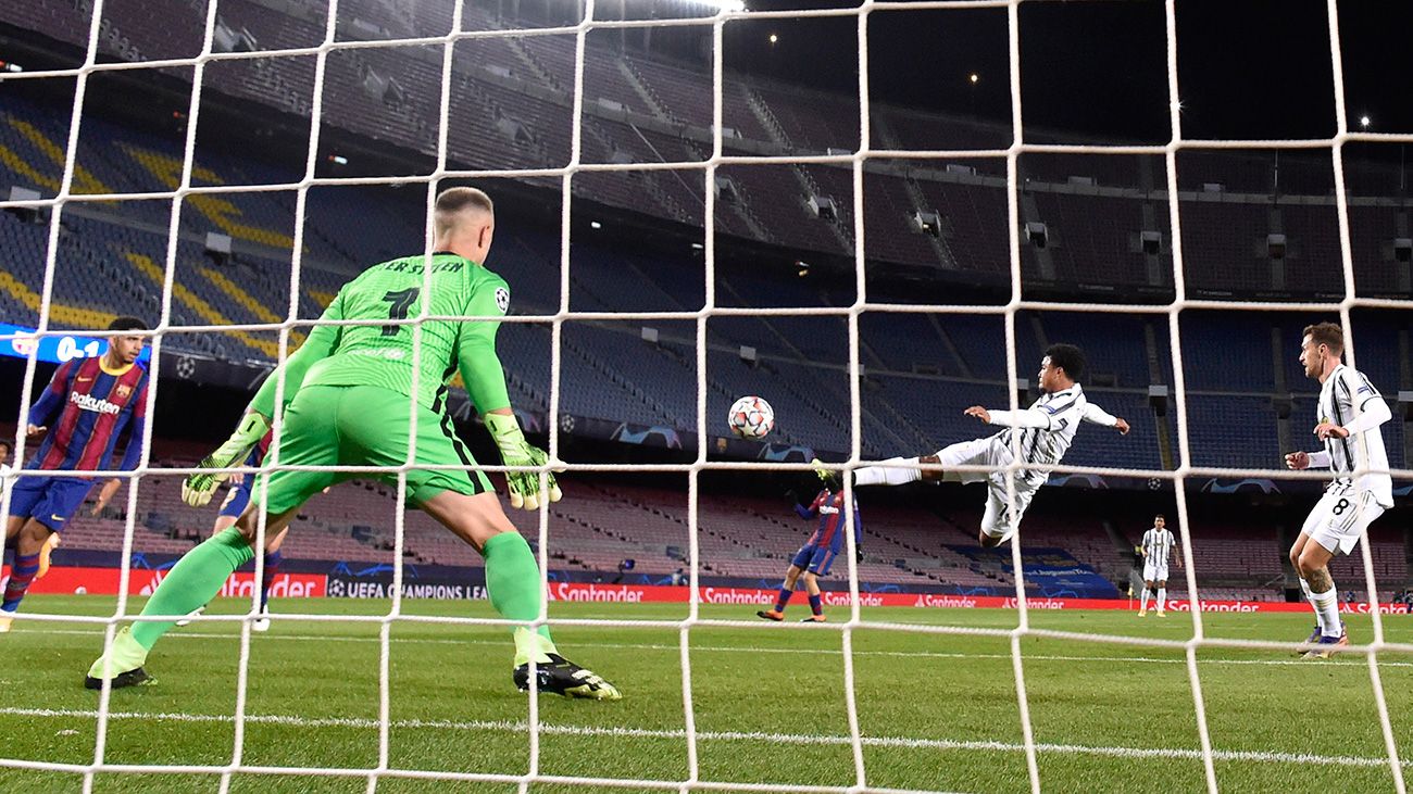 Ter Stegen Just before receiving the 0-2 against the Juve