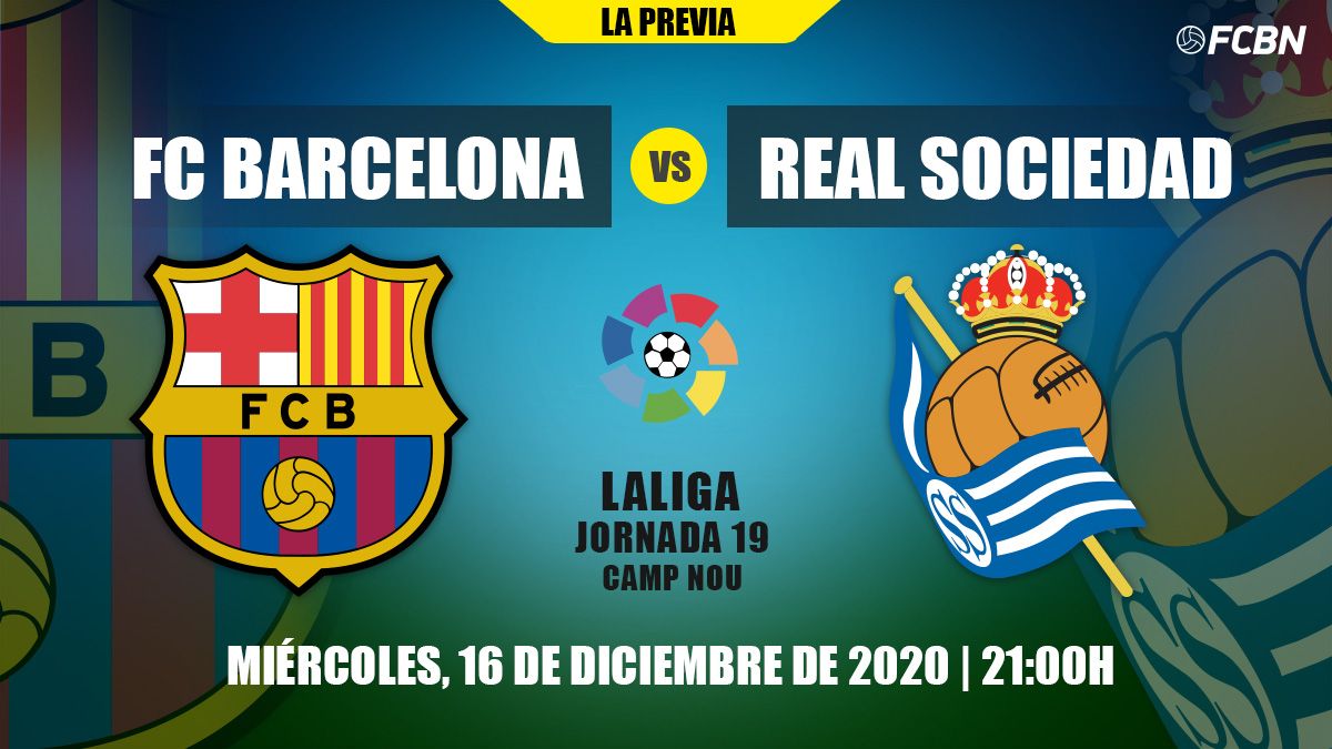 Previous of the match between Barcelona and Real Sociedad
