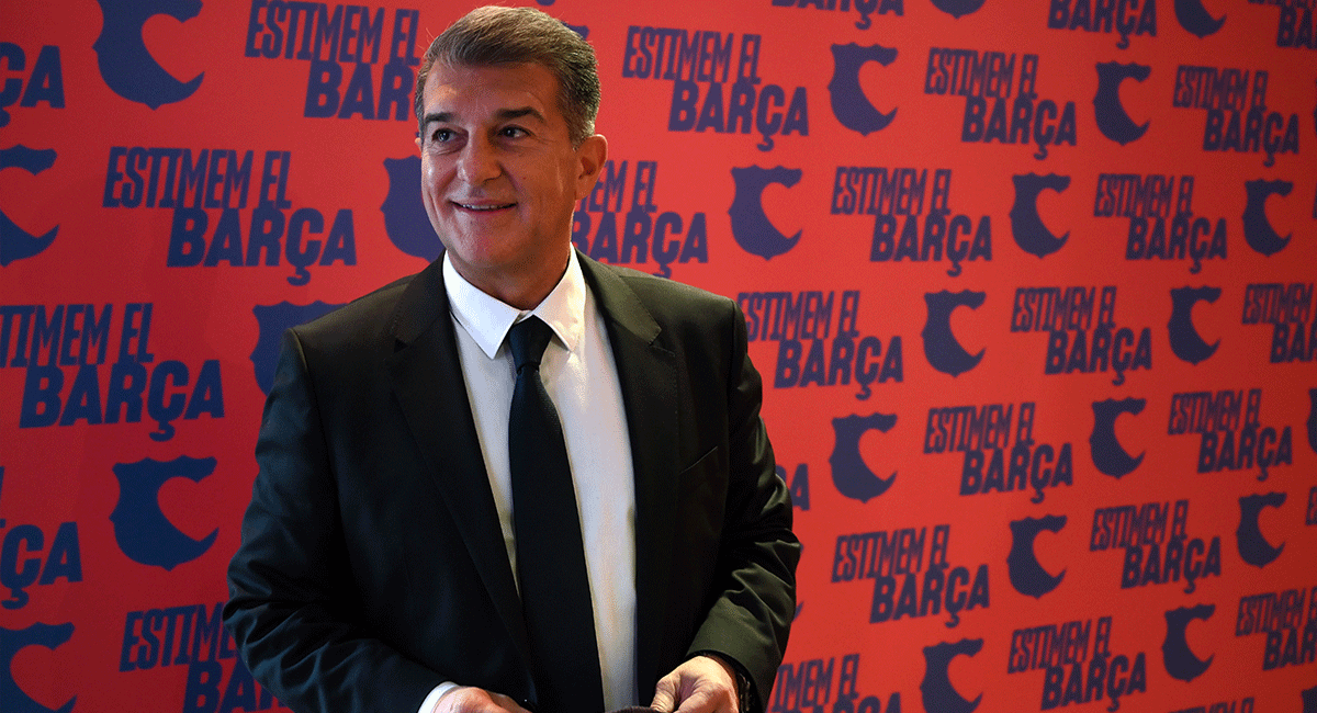 Joan Laporta, during the presentation of precandidature to the presidency of the FC Barcelona