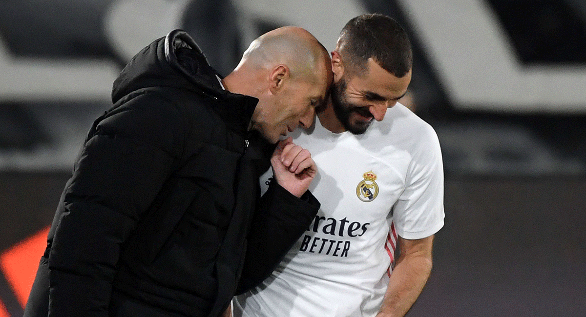 Benzemá And Zidane, in Real Madrid's game against the Athletic