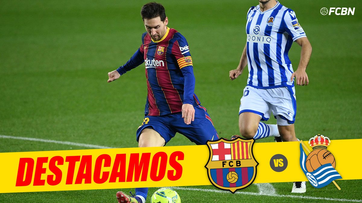 Lionel Messi, in the game of the FC Barcelona in front of the Real Sociedad