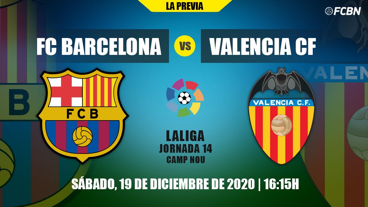 The FC Barcelona will measure  to Valencia this Saturday