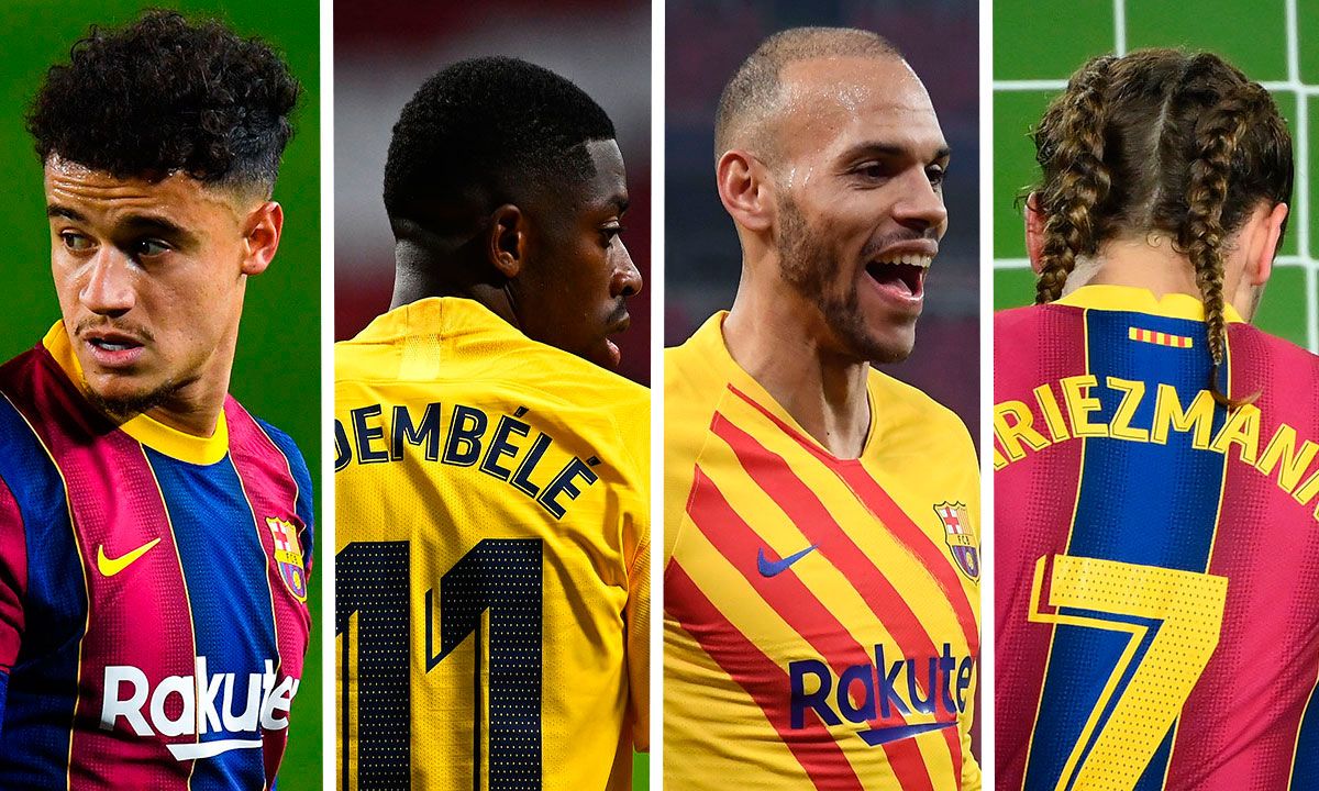 Coutinho, Griezmann, Dembélé y Braithwaite pueden dejar el Barça