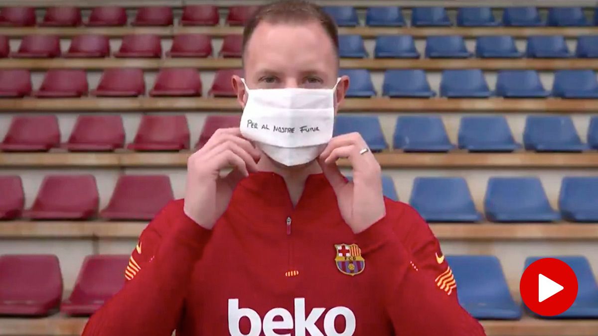 Ter Stegen, putting the mask to raise awareness the people