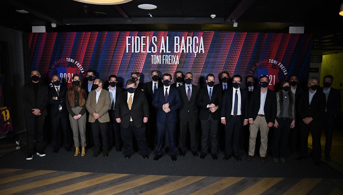 Imagen de la presentación de la candidatura de Toni Freixa (Foto: Àlex Alomar)