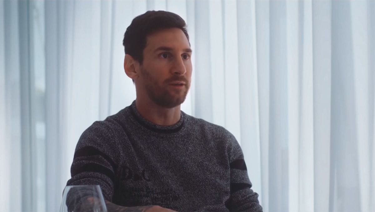 Leo Messi, during the interview of Jordi Évole in LaSexta