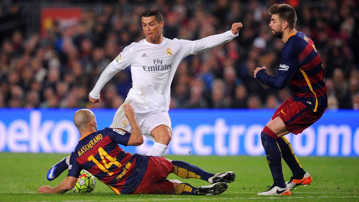 Cristiano Ronaldo, in a played of the Classical of the Camp Nou