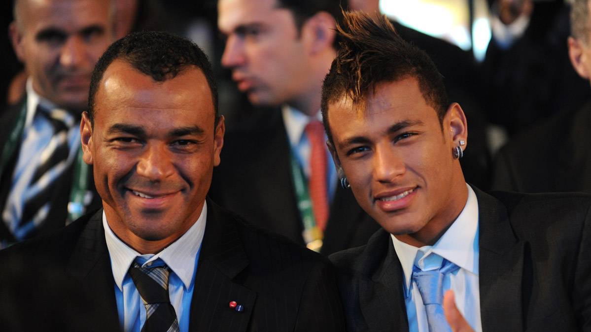 Cafú And Neymar Jr, in an image of archive