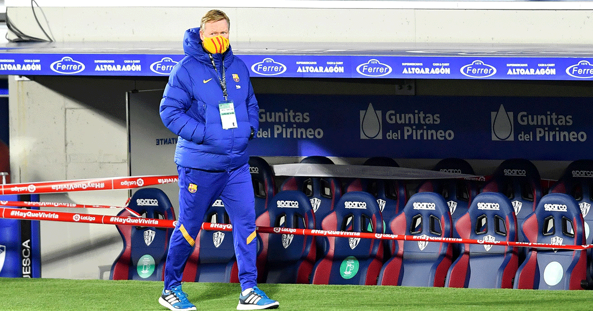 Ronald Koeman, in the visit of the FC Barcelona to San Mames