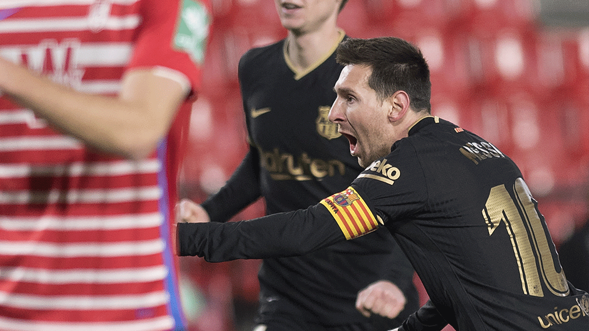 Lionel Messi, en el partido del Barça frente al Granada