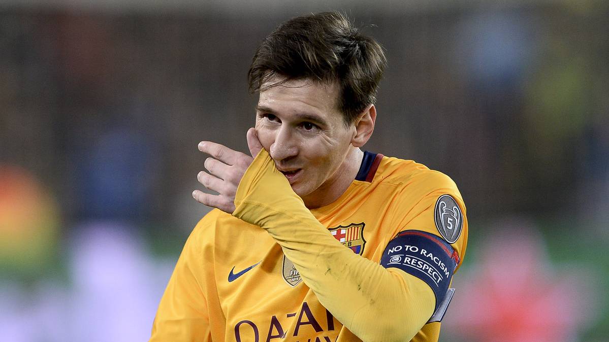 Leo Messi, durante el partido contra el Atlético de Madrid