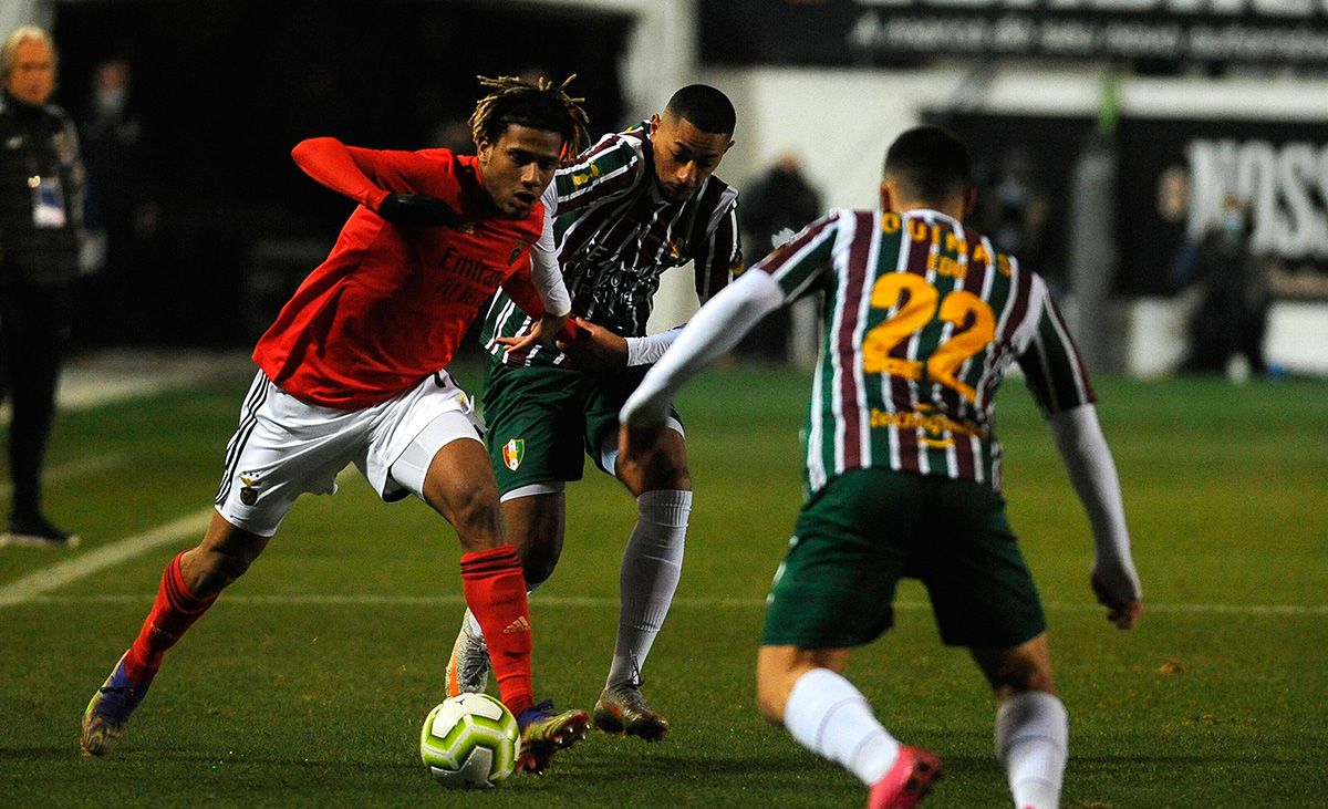 Jean-Clair Todibo, in his debut with the Benfica