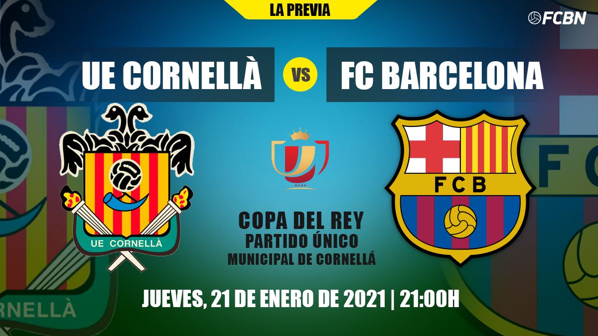 Previous of the EU Cornellà-FC Barcelona