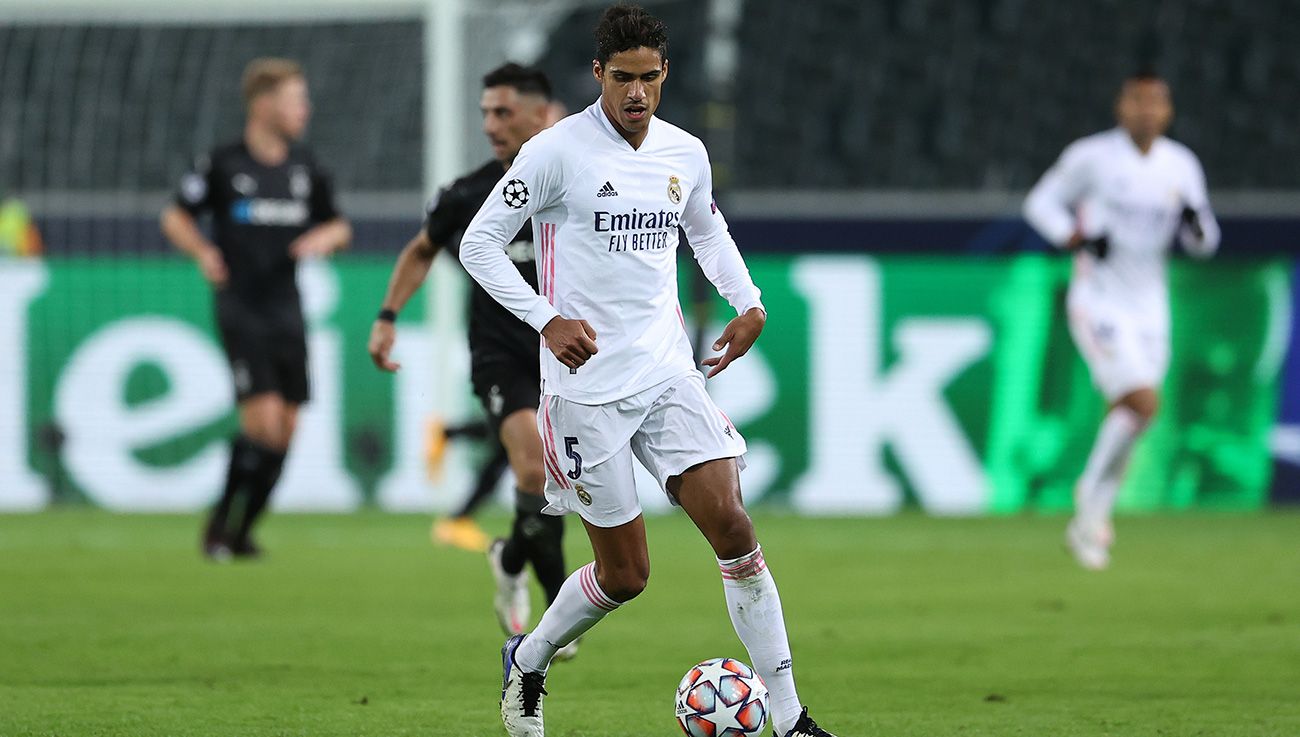 Raphael Varane in a party of Champions