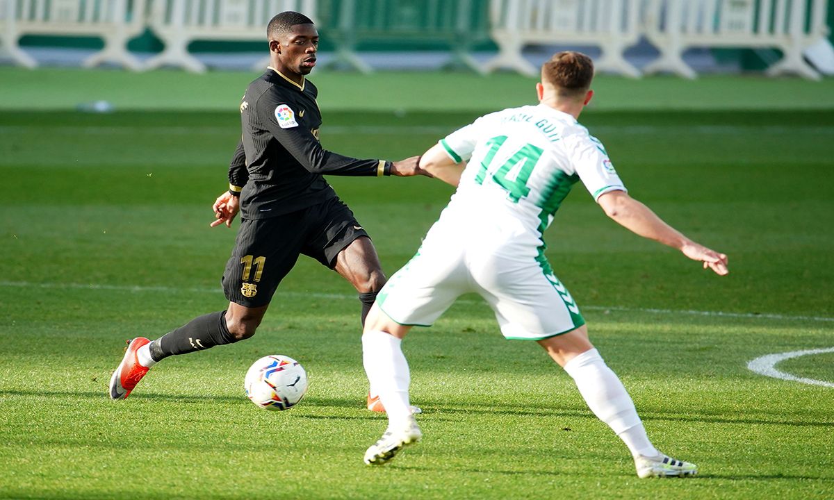 Dembélé, in the match in front of the Elche