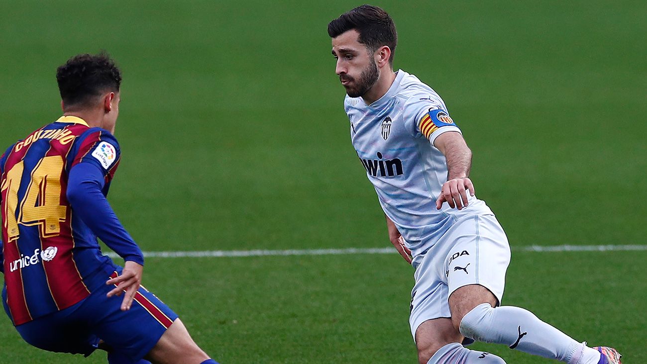 José Luis Gayà en un partido ante el Barça