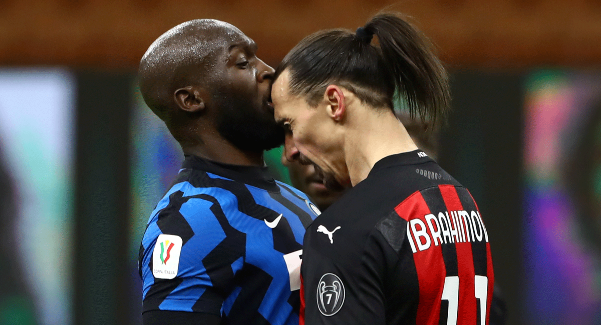 Ibra And Lukaku confronted  in the derby della madonnina