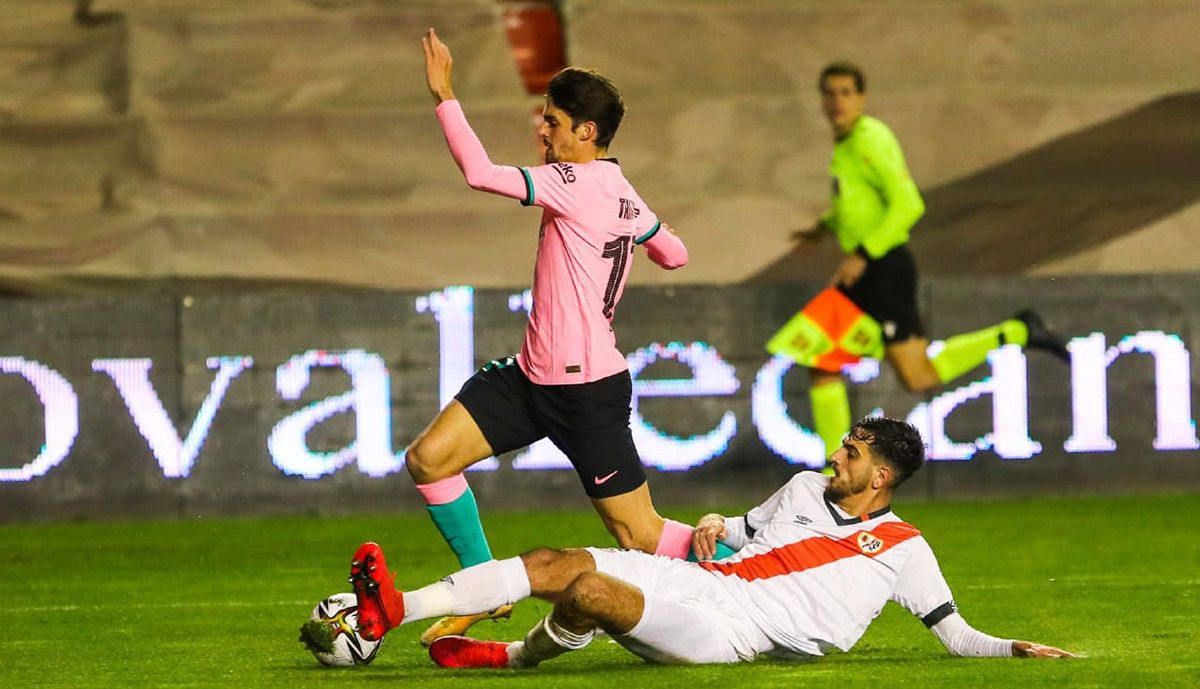 Francisco Trincao, durante el partido contra el Rayo Vallecano | FCB