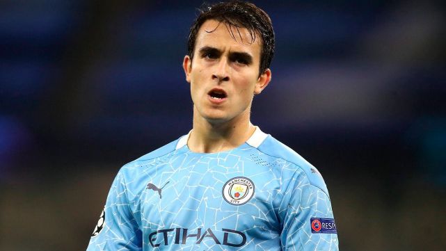 Eric Garcia in a party of the Manchester City