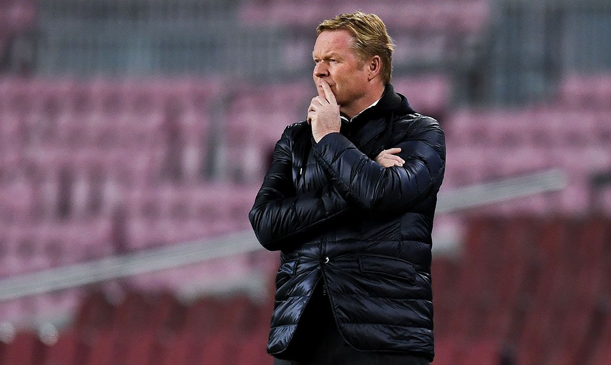 Ronald Koeman, during a match with the FC Barcelona in the Camp Nou