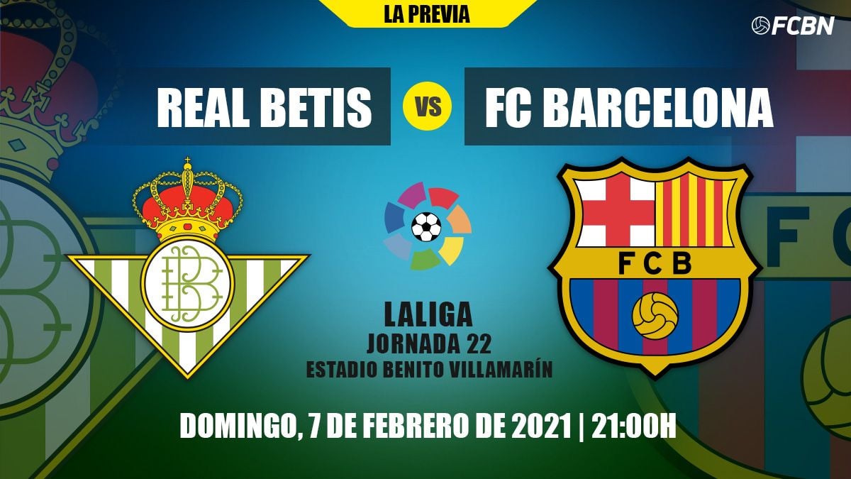 Previa del duelo del Real Betis y FC Barcelona de LaLiga