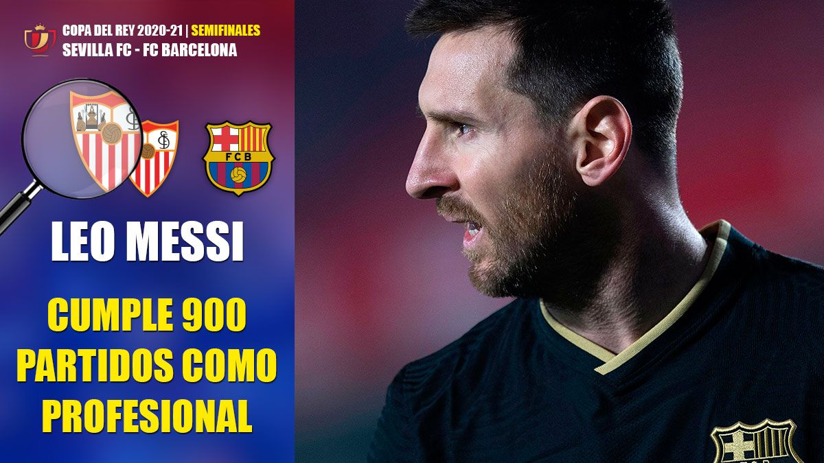 Leo Messi lleva 900 partidos como profesional