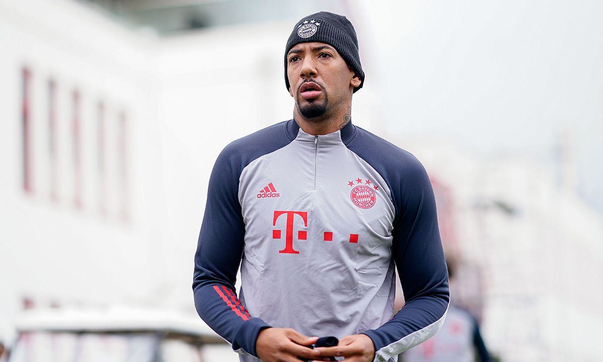 Jerome Boateng, durante una concentración con el Bayern Múnich