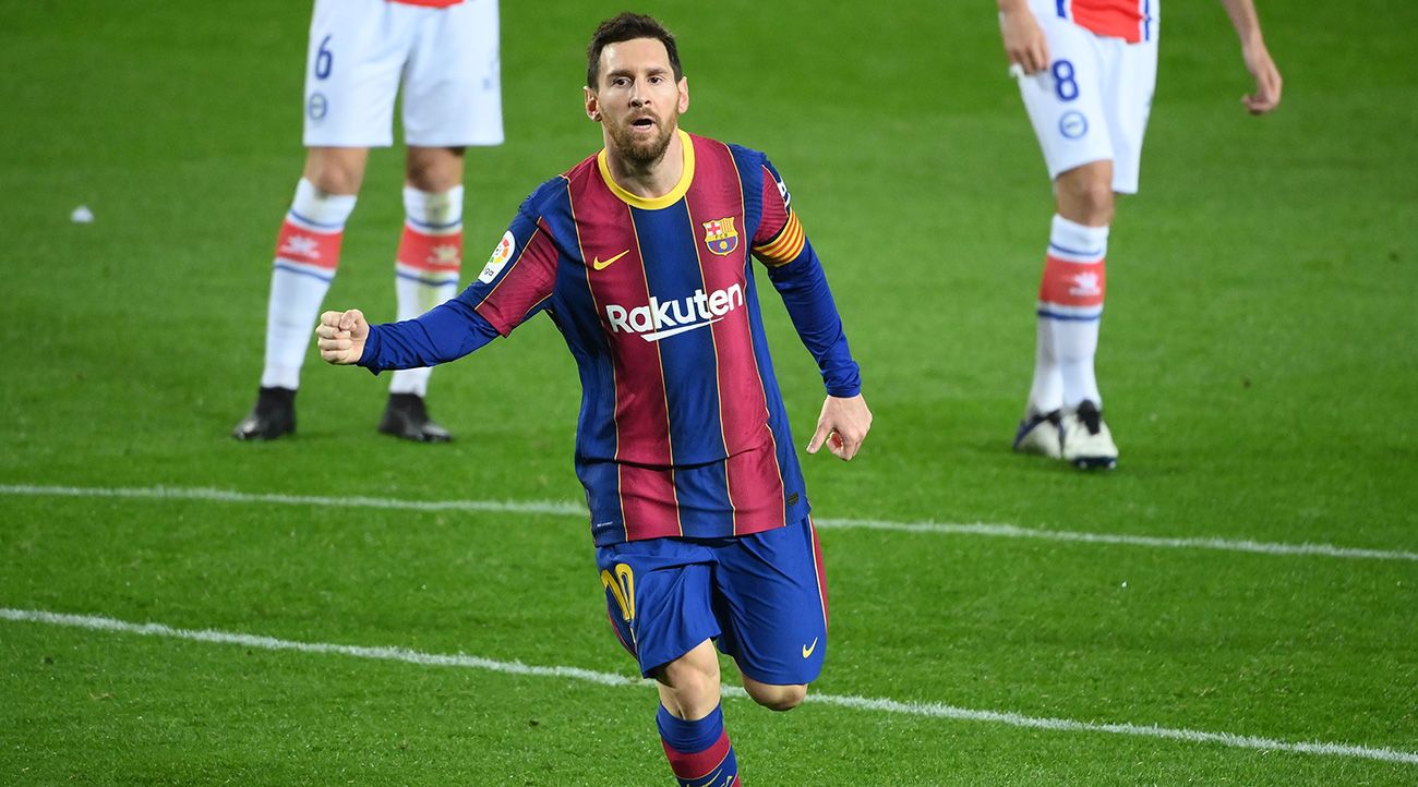 Leo Messi celebra un gol / Foto: Referencial