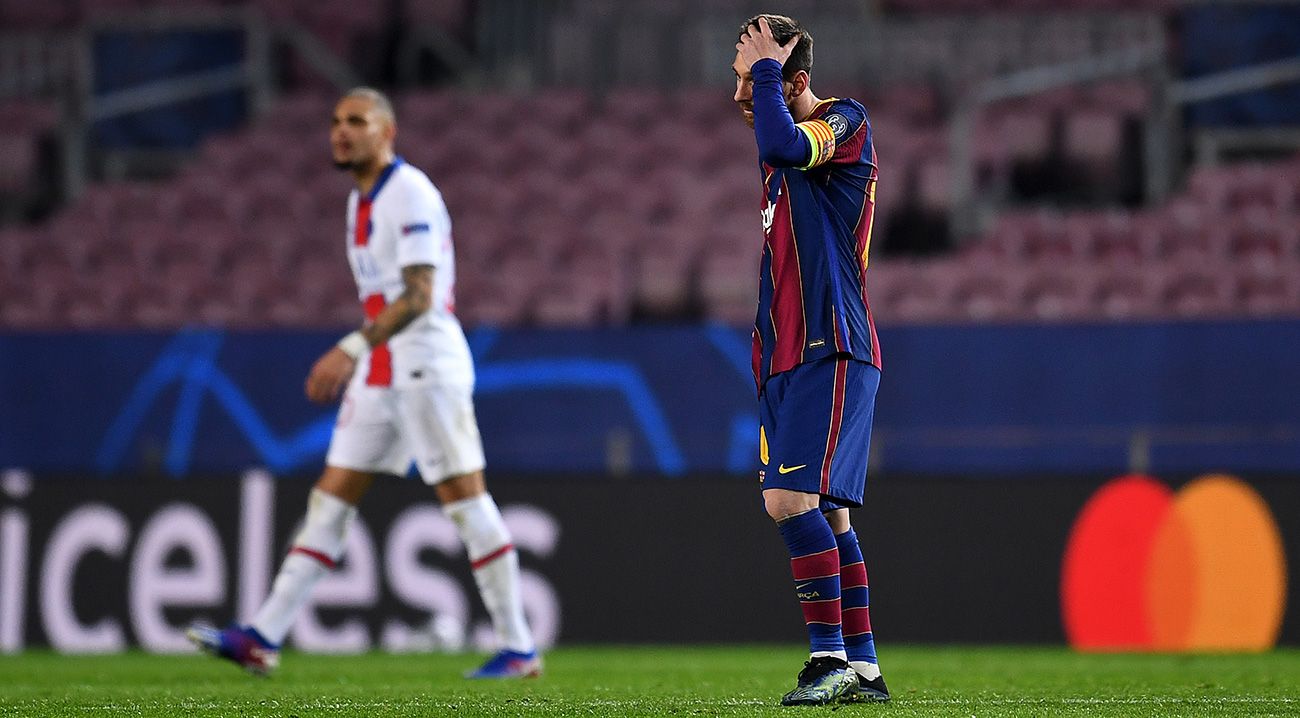 Leo Messi regrets  by the defeat