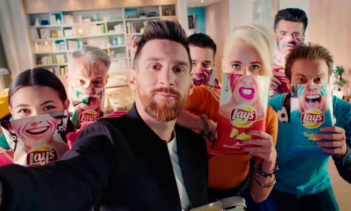 Leo Messi, durante un anuncio con la marca Lays | Fuente: Youtube