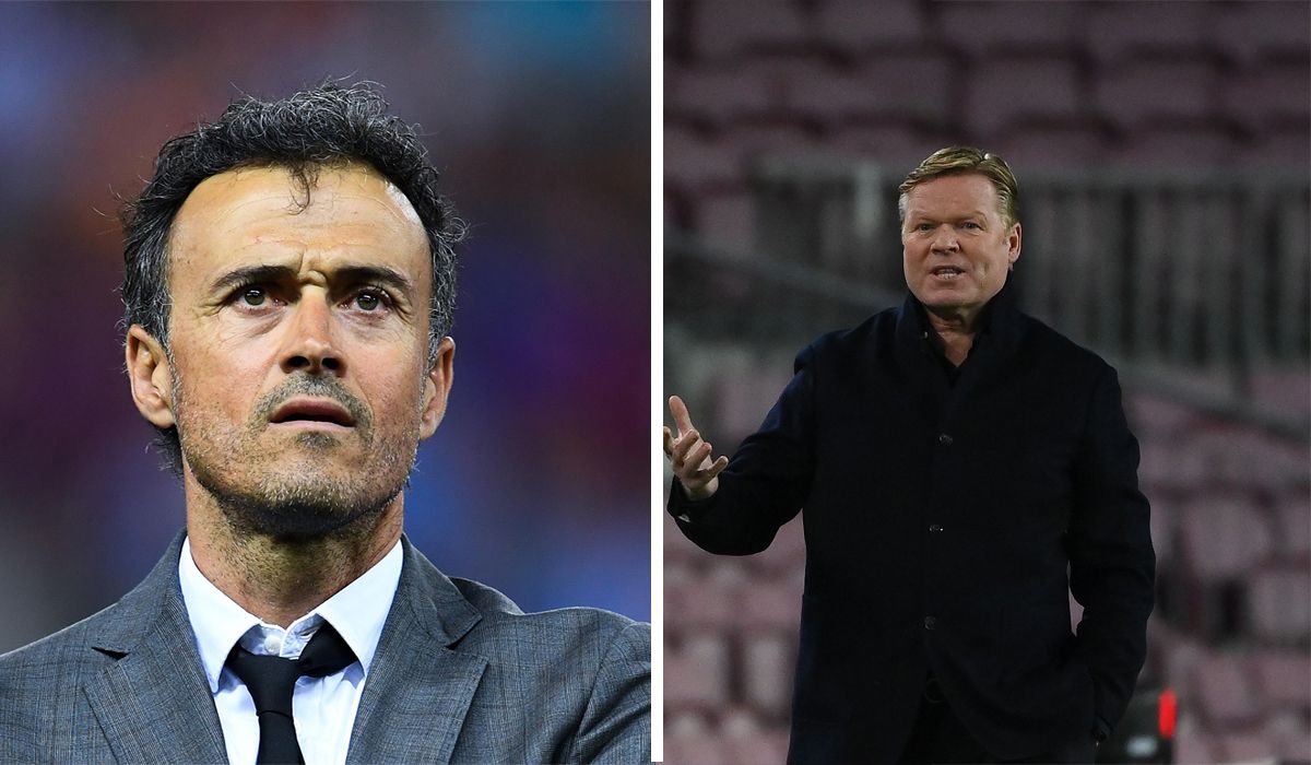 Luis Enrique and Ronald Koeman, two different trainers in the FC Barcelona