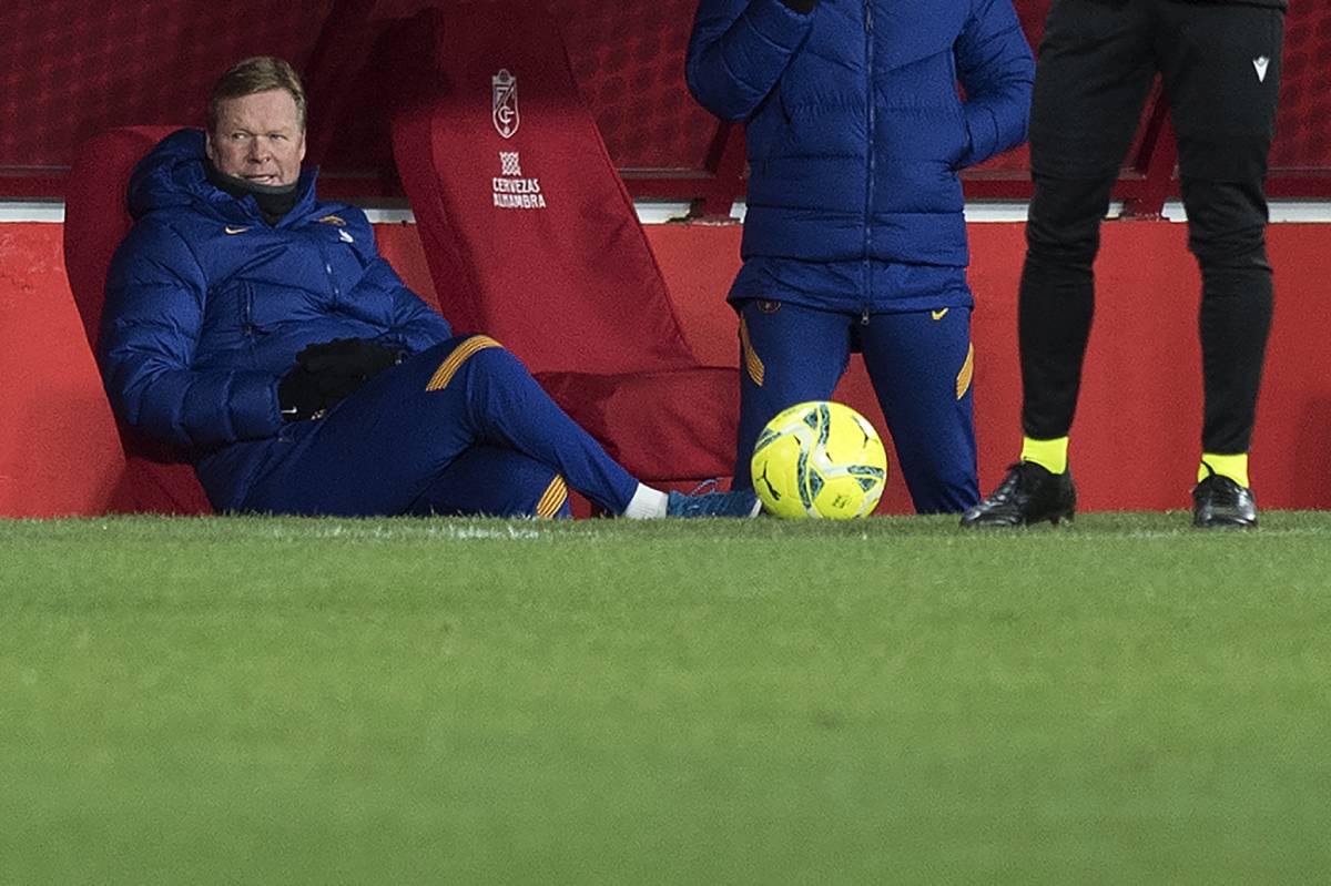 Koeman During a party of the FC Barcelona