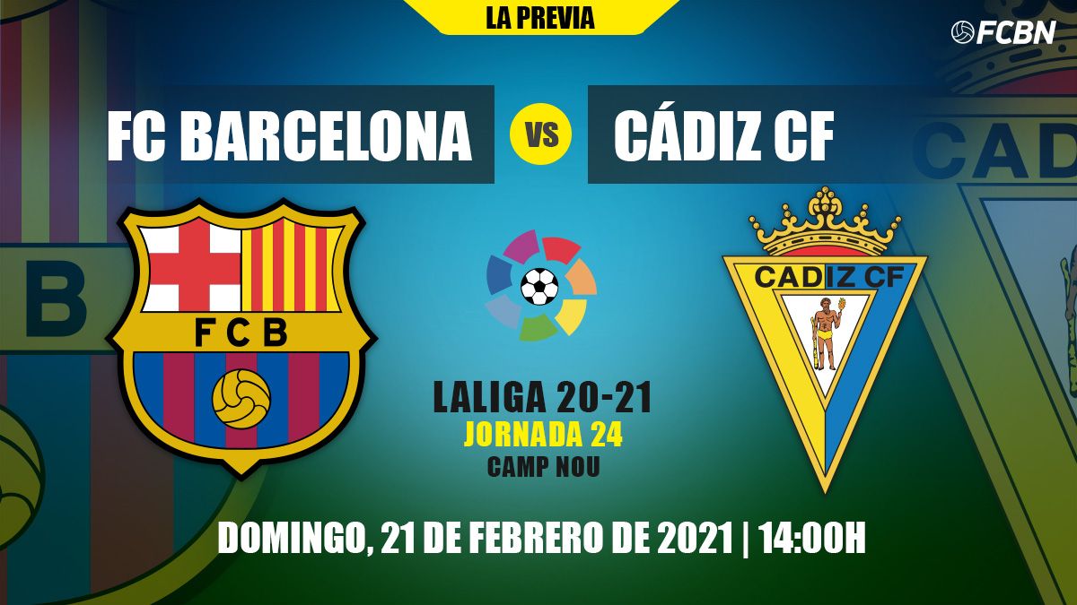 Previous of the FC Barcelona-Cádiz CF of LaLiga