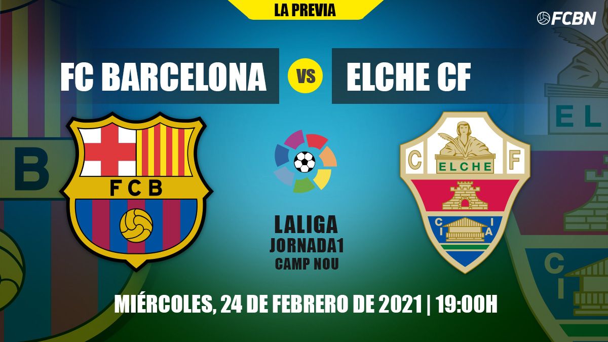 Previous of the FC Barcelona-Elche