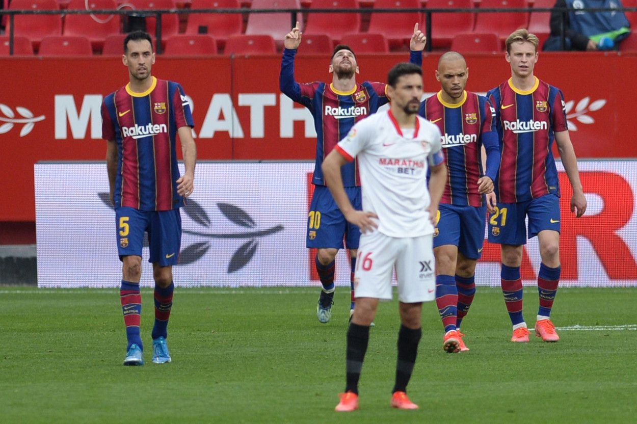 El Barcelona venció al Sevilla 0 2