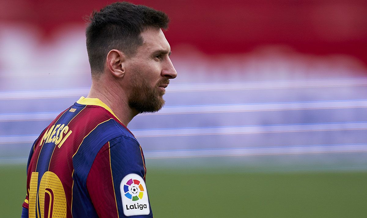 Leo Messi, en un partido con el FC Barcelona