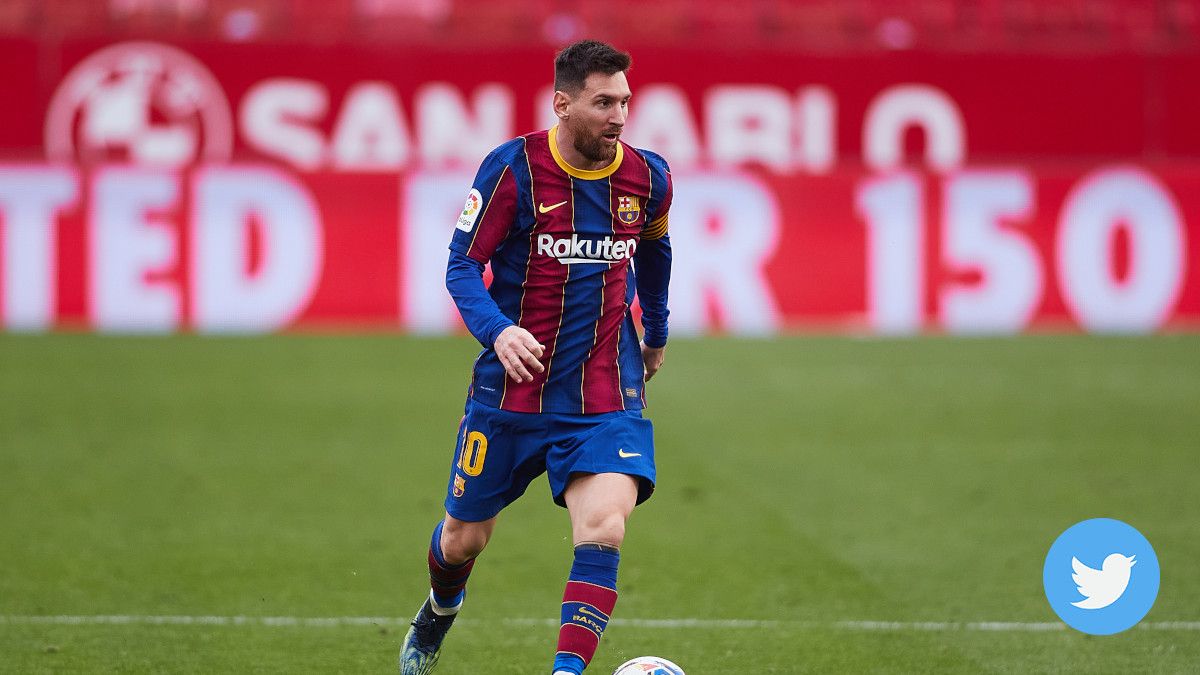 Messi en el partido contra el Sevilla -  Foto referencial