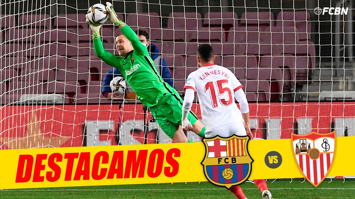 El ángel del Camp Nou: el paradón de Ter Stegen, que le robó la ilusión a Ocampos