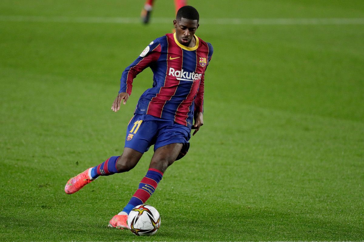 Dembélé durante el partido contra el Sevilla