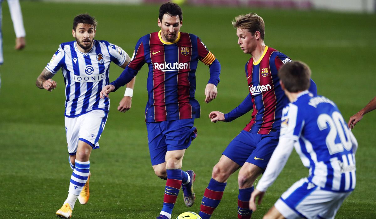 Messi y De Jong en un compromiso por LaLiga